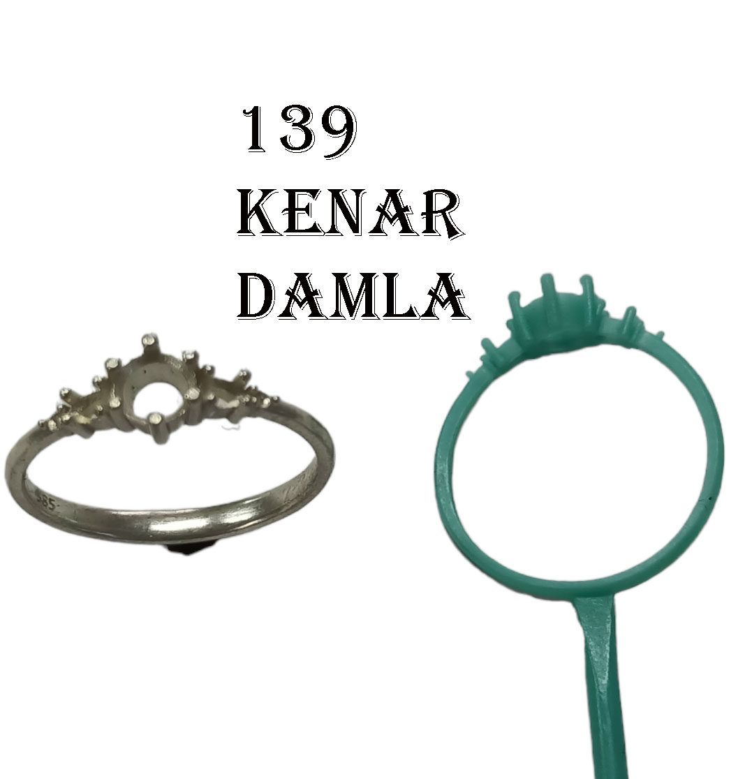 KENAR DAMLA TAŞLI YÜZÜK