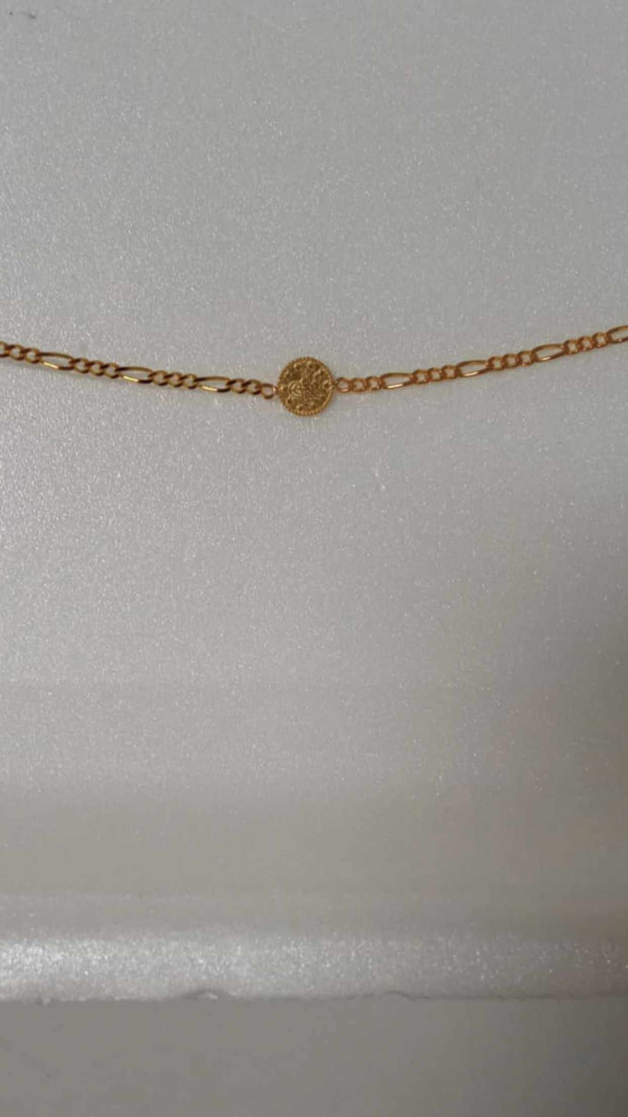 FİGARO ZİNCİRİ KÜÇÜK BOY TUGRALI  BİLEKLİK