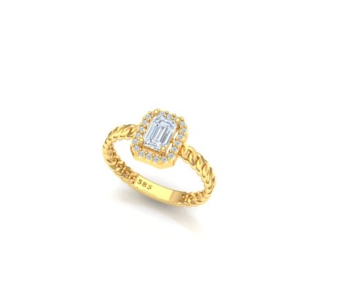 BAGET TAŞLI GURMET YÜZÜK