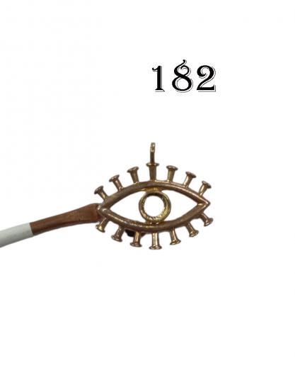 KİRPİKLİ TEKTAŞ GÖZ  KOLYE 