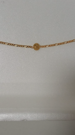 FİGARO ZİNCİRİ KÜÇÜK BOY TUGRALI  BİLEKLİK