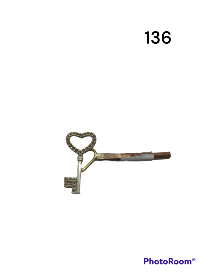 TAŞ KALPLİ ANAHTAR KOLYE UCU