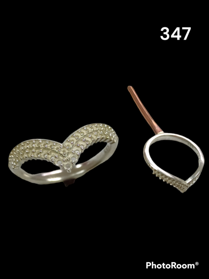 ÇİFT SIRA V TAŞLI YÜZÜK